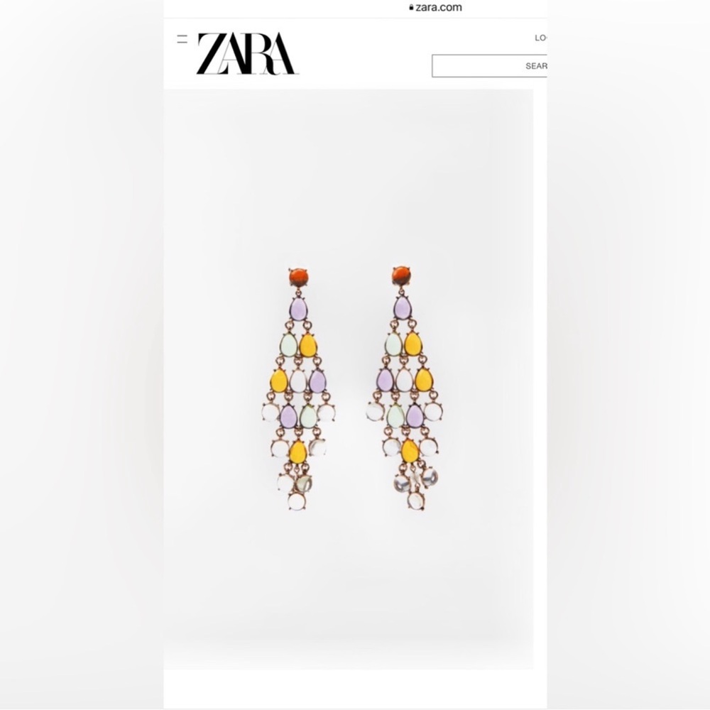 New! Zara Waterfall Chandelier Earrings